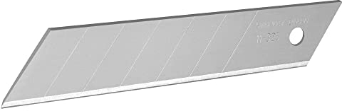 Stanley Abbrechklingen für Cuttermesser 0-11-325 (25 mm, gerade Schneide mit 7 abbrechbaren Segmenten, 0,55 mm Schneidstärke, 110 mm Klingenlänge, 10 Stück im Spender)