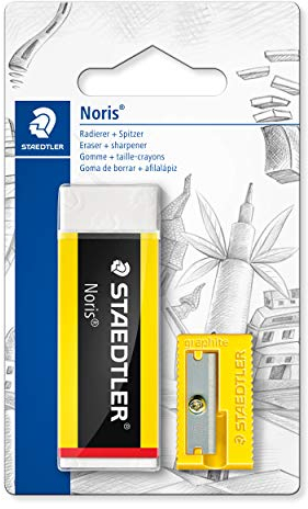Staedtler gomma da cancellare Noris ref 526 N-S1BK + temperamatite incluso