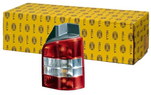 Hella 2SK 008 579-221 Heckleuchte - Glühlampe - glasklar/rot- ECE - rechts | Kompatibel mit: VW TRANSPORTER T5 Kasten