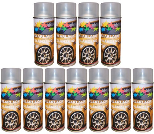 LudwigLacke 11 Spraydosen Klarlack glänzend Autolack 400ml