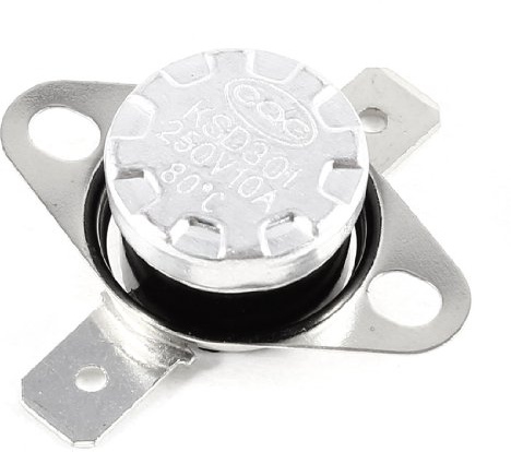 sourcing map KSD301 AC 250V 10A 80C Celsius NC Temperaturschalter Thermostat