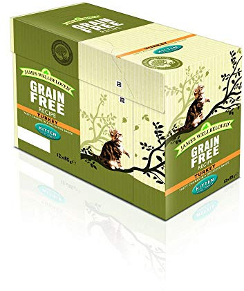 James Wellbeloved Grain Free Kitten Turkey in Gravy Pouch 12 x 85g
