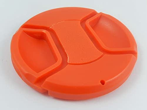 vhbw Universal Objektivdeckel 67 mm für Kamera - Kunststoff Rot, mit Innengriff
