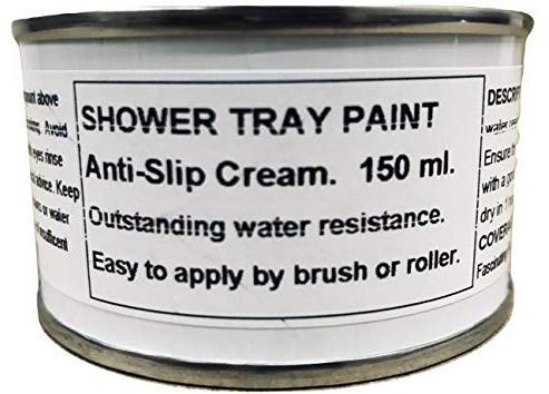 Fascinating Finishes Ltd 1 x 150ml Cream Anti Slip Shower Tray And Bath Paint