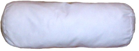 ReynosoHomeDecor COVER-9x36 Inch White Cotton-Blend Zippered Bolster Cylindrical Pillow Cover