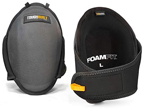 ToughBuilt - FoamFit ™ Professional Knee Pads - Heavy Duty, Ergonomic Support and Adjustable Straps for a Comfortable Fit - (TB-KP-2B)