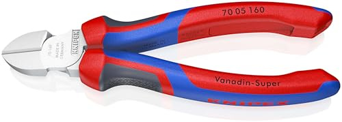 KNIPEX Seitenschneider verchromt mit Comfort-Griffen 160 mm, 70 05 160
