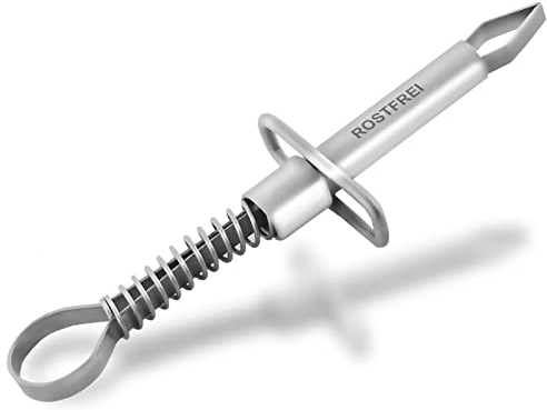 Zeckenzange mit Haltebuegel - Edelstahl -