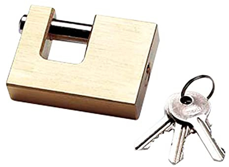 Merriway BH01313 Lucchetto Grado Marino con Meccanismo in Ottone, Bianco, 70 mm