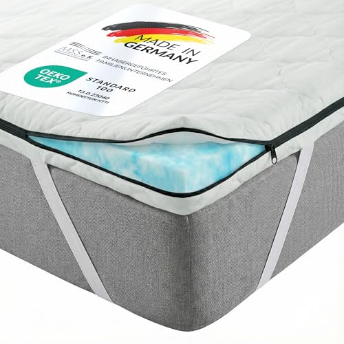 MSS e.K. NightGel Gelschaum Matratzen Topper inkl. Microfaserbezug / 80 cm x 200 cm/Hyper-Soft-Foam