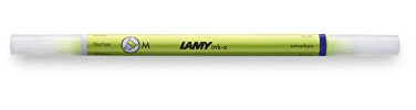 Lamy 1230213 Ink de X Charged – Borrador de tinta Fein, Verde