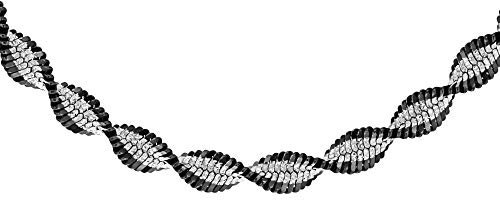 Tuscany Silver Damen Sterling Silber Oxidiert Satin Twist Halskette 4.1mm