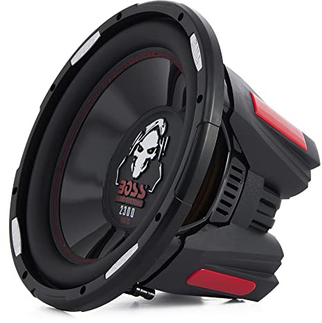 BOSS Audio Systems Phantom 12 Inch 2300 Watts 4 Ohm Dual Copper Voice Coal Car Audio Stereo Subwoofer Speaker with Poly Injection Cone