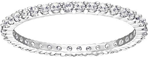 Swarovski Vittore Ring, weiß, rhodiniert