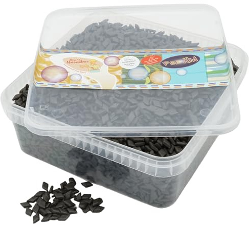 Deine Naschbox | Salmiak Pastillen extra stark | 1kg Naschbox | XL Großpackung für Party, Candybar & als Geschenk - Aromatisch würzig - Lakritz
