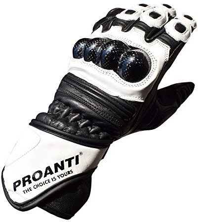 PROANTI Gants de Moto en Cuir pour Homme et Femme