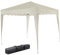 Bakaji Gazebo 3x3 Mt Pieghevole Impermeabile Richiudibile 3 x 3 Tendone Giardino, Telo Impermeabile, Struttura Metallo Apertura e Chiusura a Fisarmonica, modello ISCHIA (Ecru)