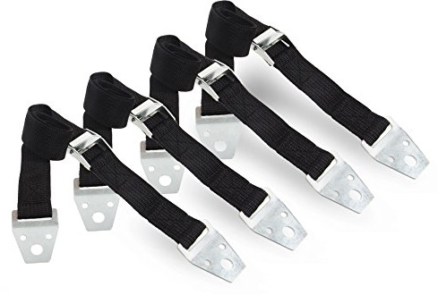 Metal Anti Tip Furniture Kit, 4 Pack Silver Furniture Anchors for Baby Proofing, TV Safety Straps For Flat Screens, Earthquake Straps, Heavy Straps For TV, Child Proof Childproof Television Antitip