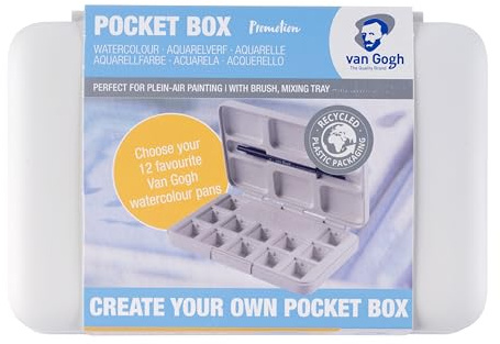 Van Gogh Aquarellfarbe Taschenbox wei FR 12 Npfe - leer