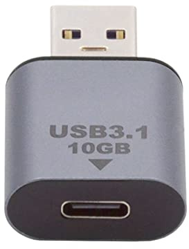 chenyang Adaptador USB de 10 Gbps, USB C tipo C hembra a USB 3.0 tipo A macho, adaptador de corriente de datos para laptop, tableta y teléfono