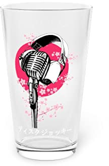 Beer Glass Pint 16oz Humorous Japan Disk-Jockey Loud Electronics Soundtrack Lover Novelty Handset 16oz