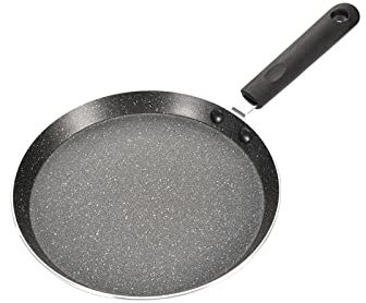 MORYEN ,Cacerola Sartén Revestimiento antiadherente Aleación de aluminio Crepe Pan Tamago Pan Wok (Color : Grey, Size : 22cm-8inch)