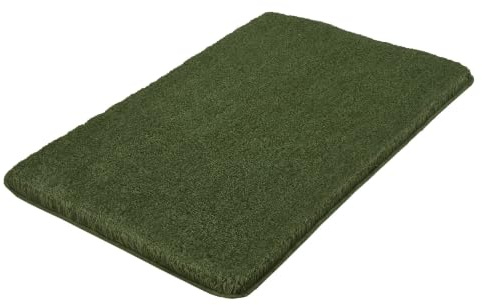 Kleine Wolke Badteppich Relax Forest 70 x 120 cm | OEKO-TEX zertifiziert, rutschhemmende Unterseite, für Fußbodenheizung, maschinenwaschbar, 100% Polyacryl