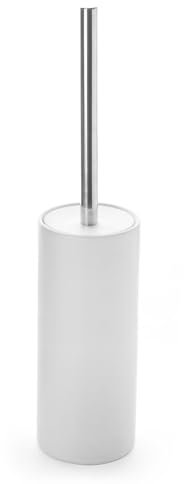 Viosuniu Anti-Odor Ceramic Toilet Brush and Holder Set, Durable Bristles Non Scratch Toilet, Long Stainless Steel Handle, Toilet Bowl Brush for Master Bathroom, V120131701U