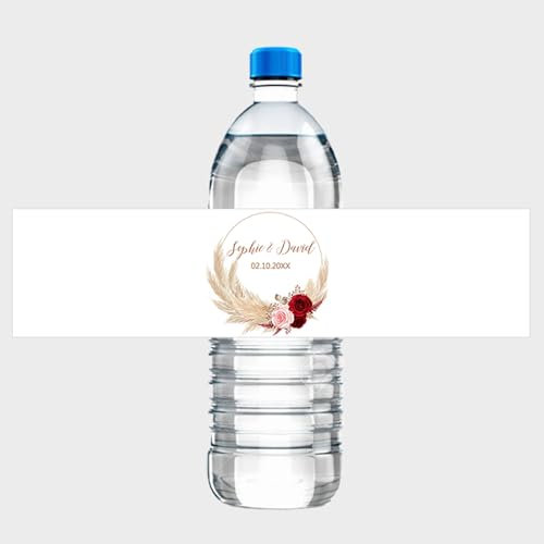 Etiquettes autocollantes personnalisées bouteille, etiquette personnalisée bouteille vin personnalisée,autocollant personnalisé (5,20x5cm)