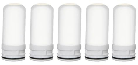 HiCOZZIE 5 Stück Ersatzfilter Innerer Keramikfilter Keramikfilter Filterelemente für Wasserhahn-Wasserreiniger Küchenarmatur Waschbarer Filtro Rost