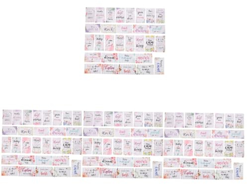 STOBOK 120stücke Motivationskarten Für Erwachsene Inspirierende Zitate Und Affirmationen Zur Selbstmotivation Und Stressbewältigung Bunte Ermutigungskarten Zur Unterstützung Und