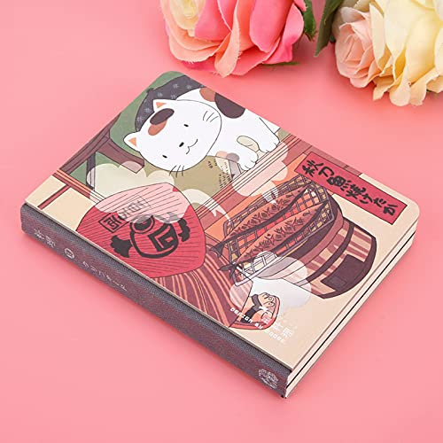 SUNGOOYUE Cuaderno con Tapa para Pintar a Mano, Cuaderno con Dibujo a Mano para Coche, para Escribir, Hermoso Cuaderno Estilo Gato, 224 Páginas, 5,5x4,1x0,8 Pulgadas (Cocina)