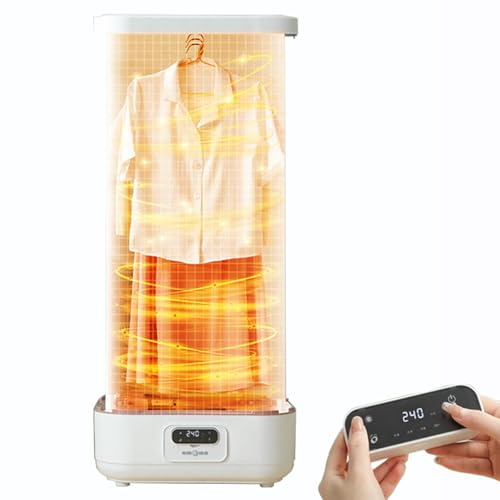 guoyjmm Secadora Eléctrica Portátil, Mini Secadora de Ropa de 850 W, Plegable, con Bolsa de Secado, Desinfección por Rayos Ultravioleta, Silenciosa y Eficaz para Apartamento de Viaje Camping