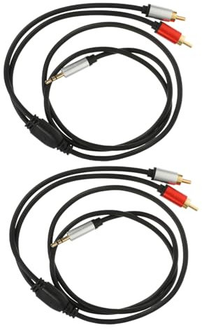 CAXUSD 4 Pz audio cavo audio per computer adattatore stereo y connettore adattatore cavo fono impianto home theatre casse stereo cavo adattatore cavo audio per telefono plastica