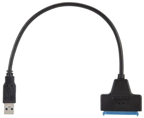 UMXJEXU USB 3.0 2.0 SATA 3 22 pin Cable Sata To USB 3.0 Adapter Up To 6 Gbps 2.5 Inch External HDD SSD Hard Drive Sata Converter Cable