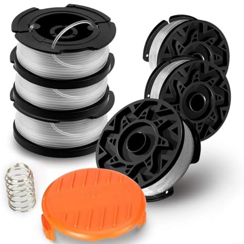 Fauhapyway Trimmer Wire Replacement Spool And Line For Black & Decker Replacement String Trimmer Line Spool AF-100 30Ft 0.065 Diameter Auto Feed(6+1+1)