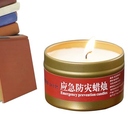 Genérico Vela de Tormenta - Vela Sin Fragancia,Luminarias Enlatadas de 20 Horas para Casa, Exteriores, Senderismo e Interior