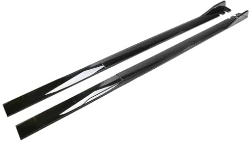 LLL6zzzK Auto Minigonne Laterali per Opel Corsa F Hatchback 2019 2020 2021 2022 2023 2024 2025,Auto AntiGraffio Anti Collisione Pedane Laterali Estensioni Protezione Accessori,A-Gloss Black-Black