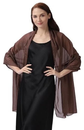 SK Studio Stola Damen, Chiffon Schal Shawl Leicht Für abendkleid, Geeignet Für Abend Party, Täglich Passend, Hochzeit Brautjungfer's Elegante Stola