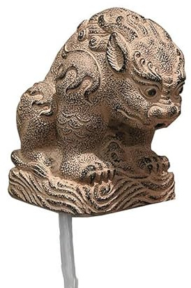 ZYZSY Wasserspeier-Figuren, Zirkulationsauslass des Brunnens sprühen Tank, Gartenwassersprüher, Harz Wasserspiel Skulptur, Maritime Deko für Garten und Balkon(12x9 x12.5cm/4.7x3.5x4.9in)