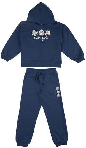 Prénatal, Completo Tuta Bambina Non Felpata in Morbido Cotone, Pantalone Lungo e Felpa con Cappuccio, Abbigliamento Bambina
