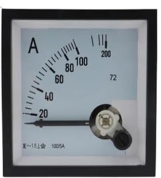 Amperometro analogico Puntatore SQ-72 72 * 72 mm Amperometro CA 1A 2A 3A 5A 10A 15A 20A 30A 50A 100A 150A Dimensioni 72x72 CZ-72(1A)