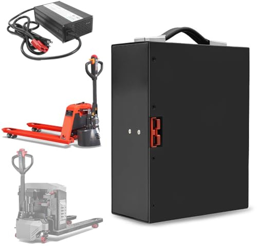 JHKJ Batterie pour Chariot élévateur électrique 48 V 10,4 Ah 15 Ah 20 Ah ; Batteries Lithium 48 V avec poignée de Transport ; Batterie pour transpalette 48 V (Moteur de 500 W à 950 W).,48v10ah