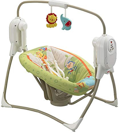 Fisher-Price Baby Gear BFH05 - Altalena Salva Spazio Cuccioli della Natura