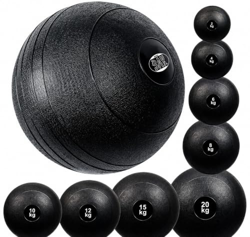 BAY® Slamball Medizinball Medizinbälle Gewichtsball Fitnessball Trainingsball Vollball Krafttraining Slam Ball Gummi Sand Sandfüllung