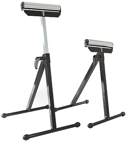 LEMODO Rollenbock höhenverstellbar | Klappbock 2er Set | Rollbock verstellbar von 68-109 cm | Rollenständer mit Antirutschfüßen | Unterstellbock bis 60 kg Belastung | Stützbock für Lange Werkstücke