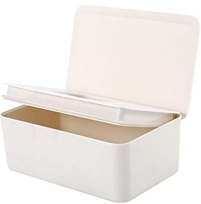 JAWSEU Dispenser di Salviette,Contenitore Porta Tovagliolo per Desktop da Casa,Scatola per Salviettine,Contenitore per Salviette Umidificate con Coperchio Antipolvere,Portaoggetti Tessuti Custodia