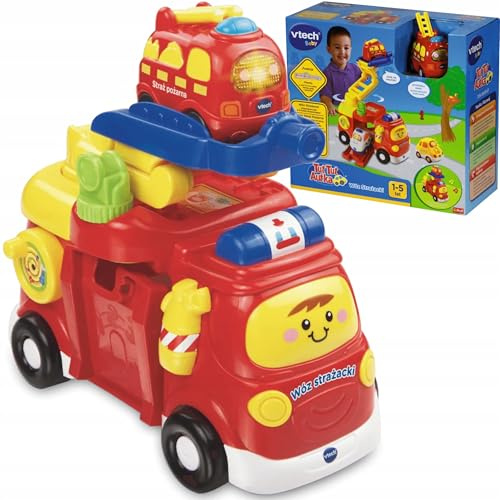 Vtech Trefl TUT Autka Große Feuerwehrwagen Interaktives Bildungsset für Kinder ab 12 Monaten