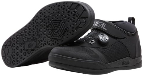 O'NEAL | Mountainbike | MTB Downhill Freeride | Vegan | SPD Pedal Plate Compatible, Quick Lace System, andas | Session SPD V.22 Shoe | Vuxen | Svartgrå | Storlek 41