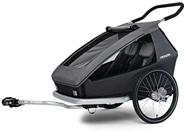 Croozer, Kid Keeke 2, Cykel Trailer För Barn, Berggrå, Ns, Unisex-Vuxen